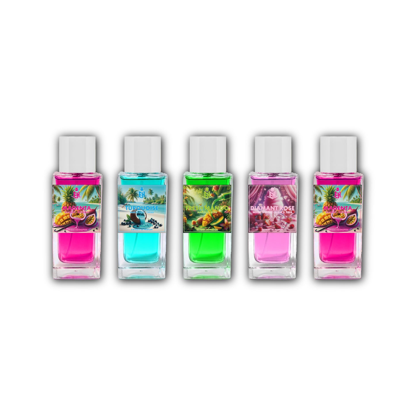 5 PARFUMS CRÉATIONS BLANCHES E.H