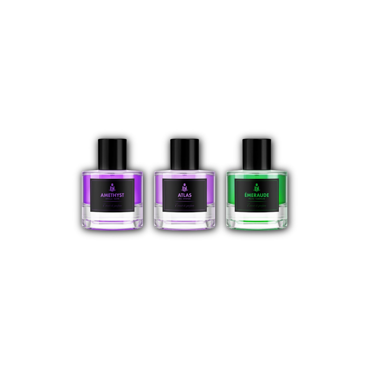 3 PARFUMS CRÉATIONS NOIRES E.H
