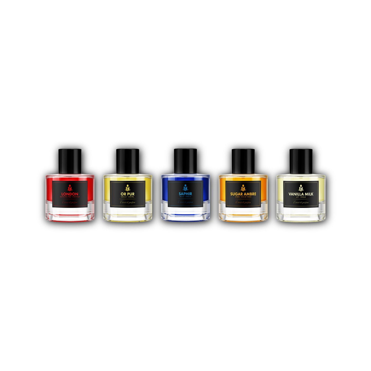 5 PARFUMS CRÉATIONS NOIRES E.H