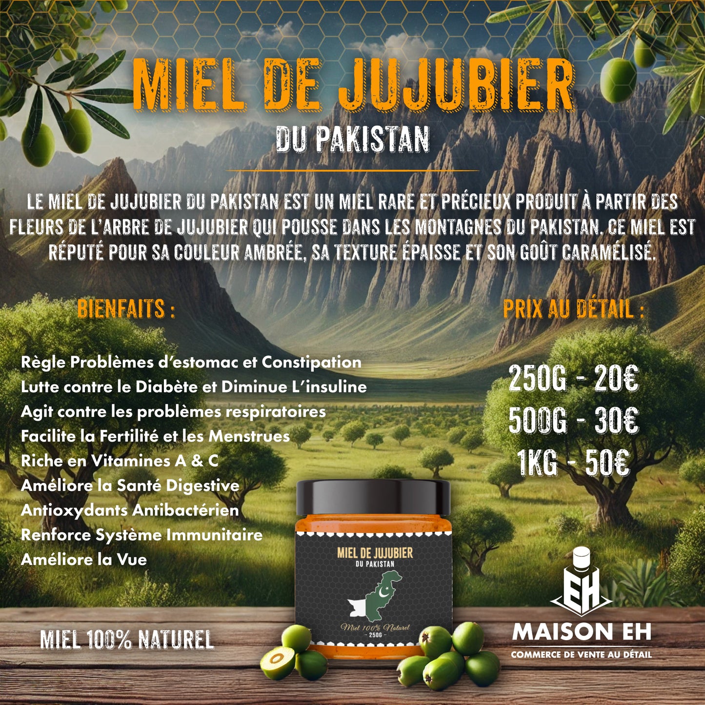 MIEL DE JUJUBIER PAKISTAN