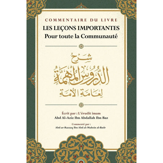 LES LEÇONS IMPORTANTES POUR TOUTE LA COMMUNAUTÉ