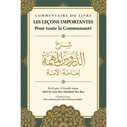 LES LEÇONS IMPORTANTES POUR TOUTE LA COMMUNAUTÉ
